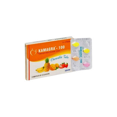 Kamagra Chewable 100mg Tablets – Flavoured ED Treatment