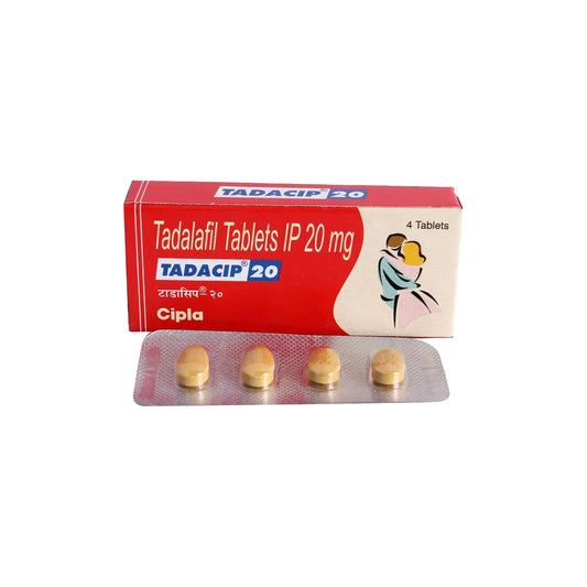 Tadacip 20mg (Generic Cialis) Tablets – Tadalafil ED Treatment